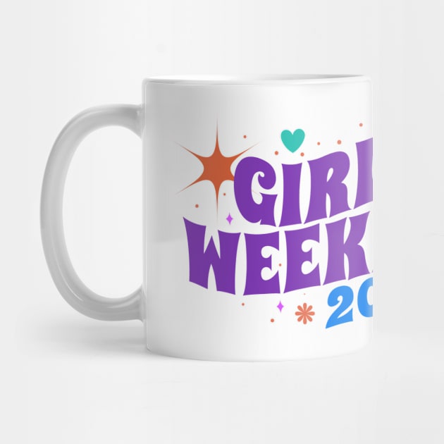 Girls weekend 2023 Retro Type by moslemme.id